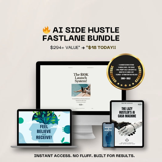 🔥 AI Side Hustle Fastlane Bundle (Limited Time)