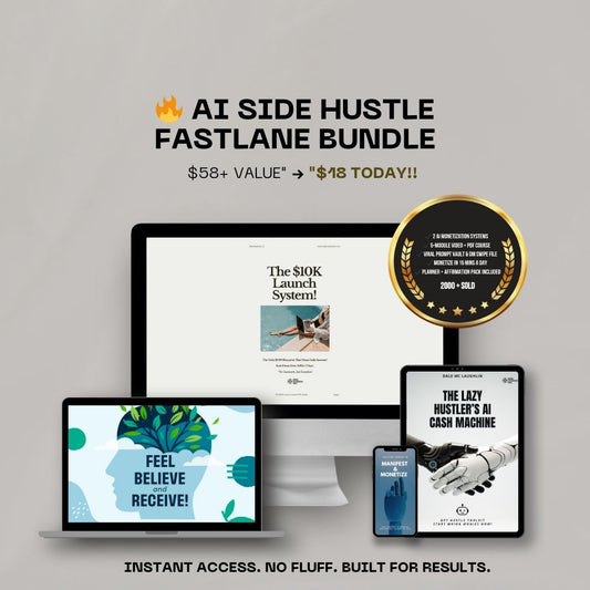 🔥 AI Side Hustle Fastlane Bundle (Limited Time)