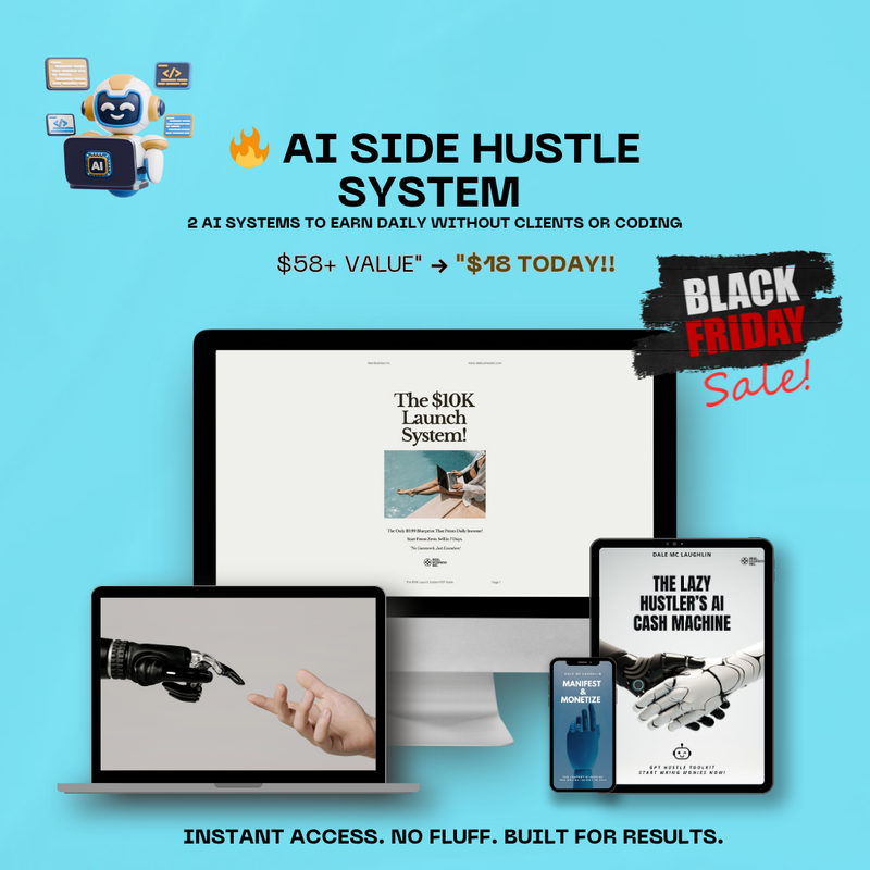 AI Side Hustle System – 2 AI Systems to Start Your Side Hustle Now