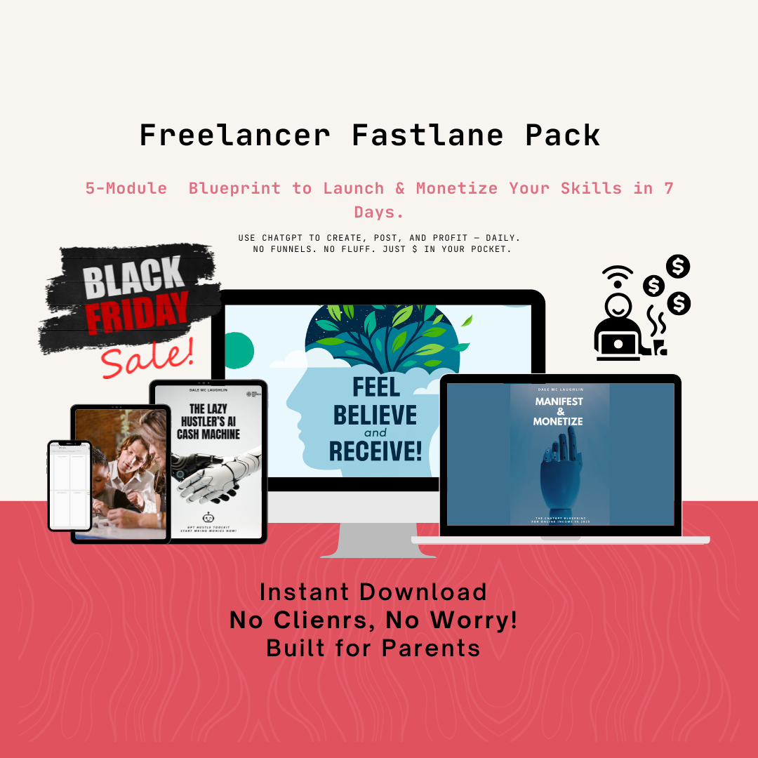 Freelancer Fastlane Pack - Launch your first offer and earn online in 7 days.